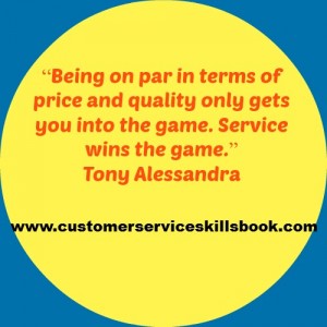 Customer Service Excellence Quote - Tony Alessandra