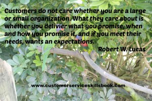 Customer Service Quote - Robert W. Lucas