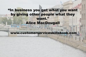 Customer Satisfaction Quote - Alice MacDougall