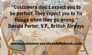 Customer Satisfaction Quote - Donald Porter