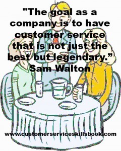 Customer Service Excellence Quote - Sam Walton offered by your customer service guru Robert C. Lucas