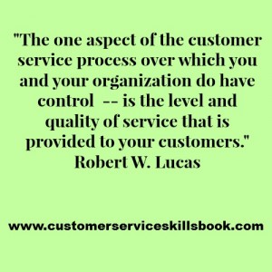 Customer Service Quality Quote - Robert W. Lucas