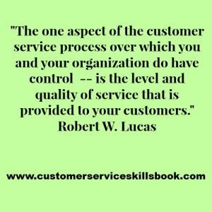 Customer Service Quality Quote - Robert W. Lucas