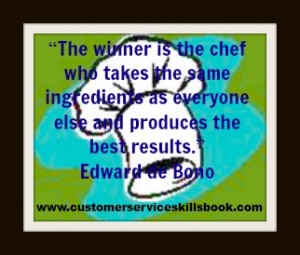 Customer Service Quote – Edward De Bono 