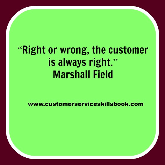Customer Service Quote - Marshall Field